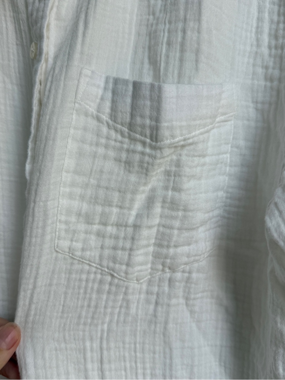 GAP Cotton Gauze Button-Down Shirt - Picture 4 of 6